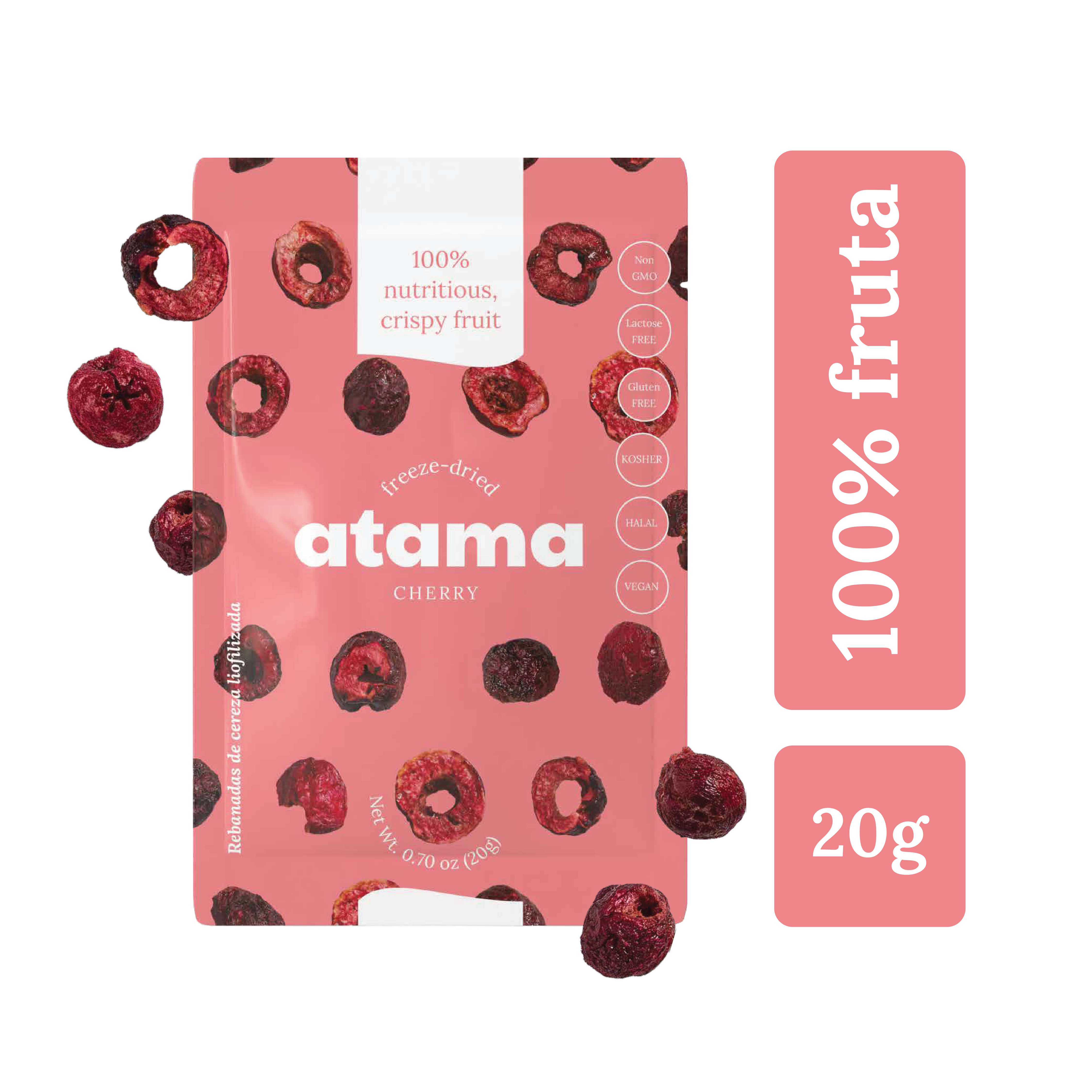 Cerezas en mitades 20 GR ATAMA – Aldea Nativa
