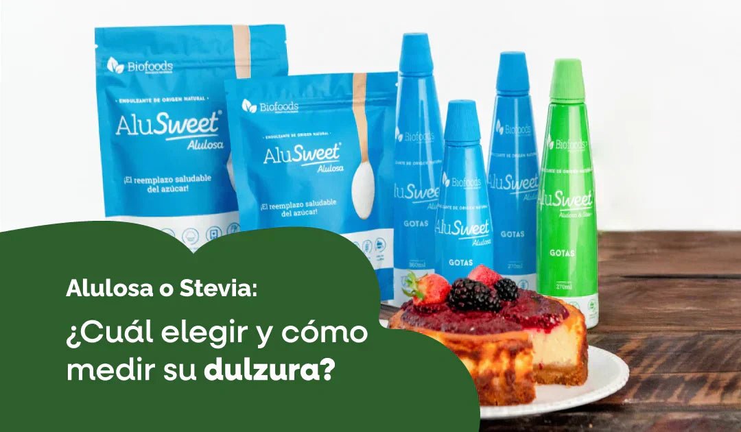 Alulosa o Stevia: ¿Cuál elegir y cómo medir su dulzura?