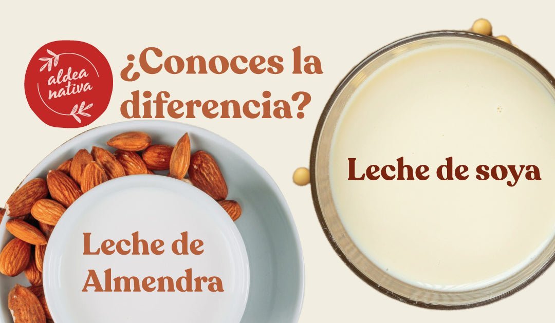 ¿Cuál es la diferencia entre la Leche de Soya y la Leche de Almendra?
