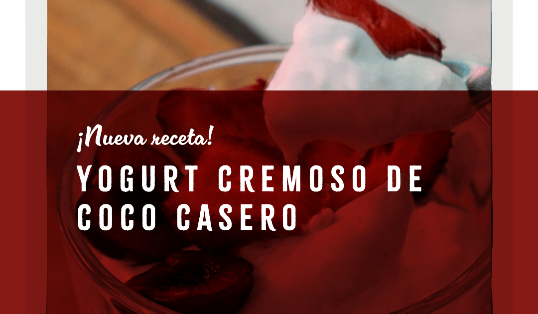 Receta de yogurt de Coco casero