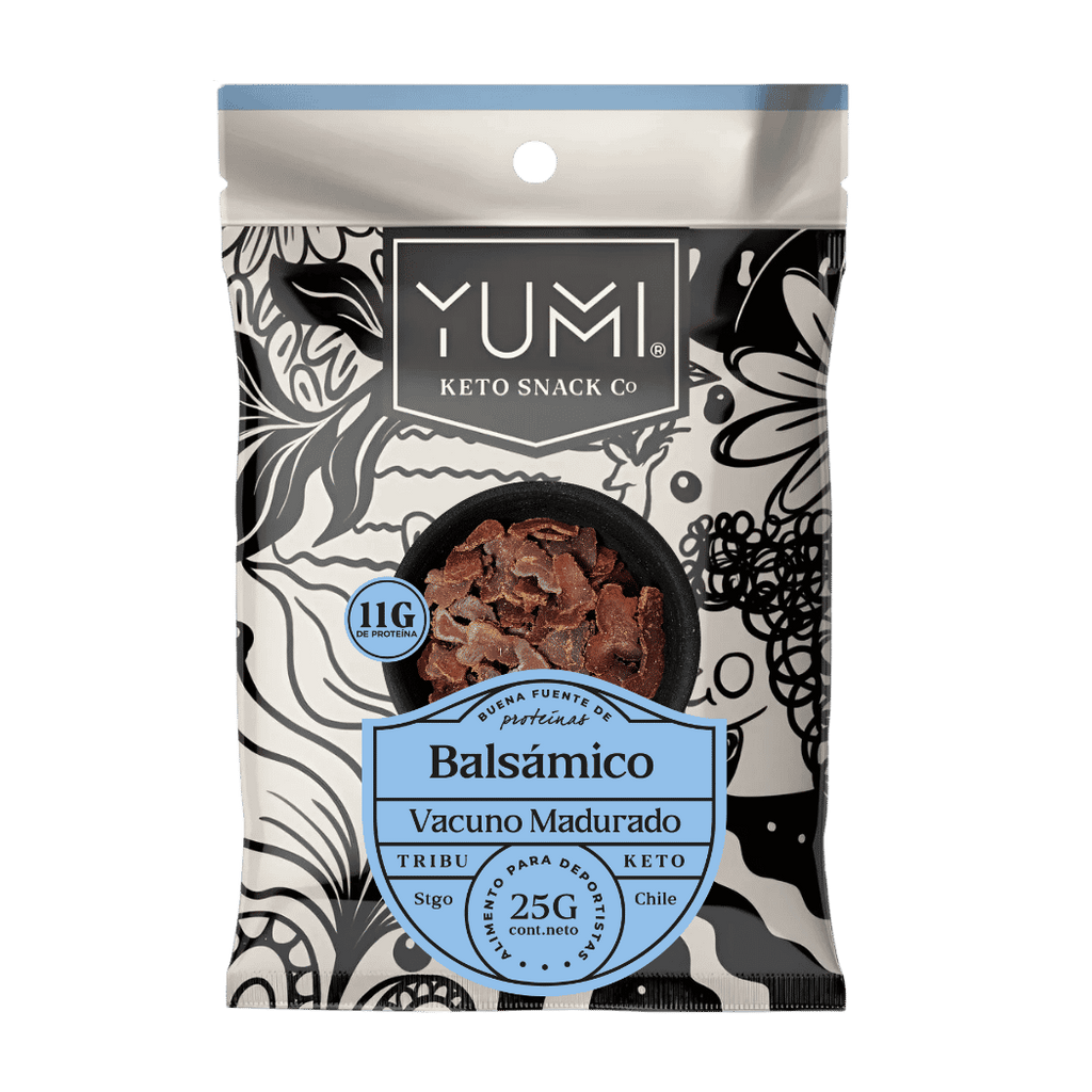 Snack Keto de Vacuno Vinagre Balsamico 25 GR YUMI