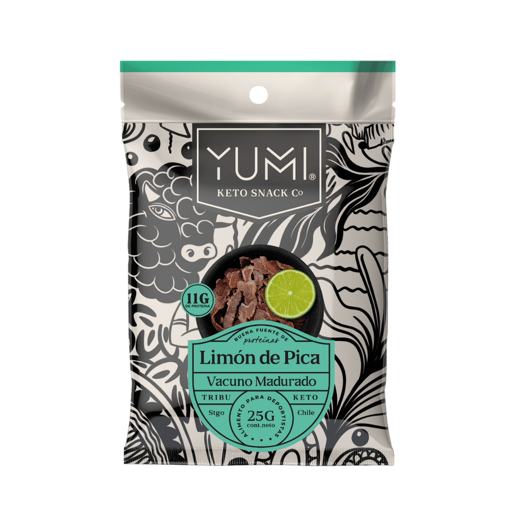 Snack Keto de Vacuno Limon de Pica 25 GR YUMI