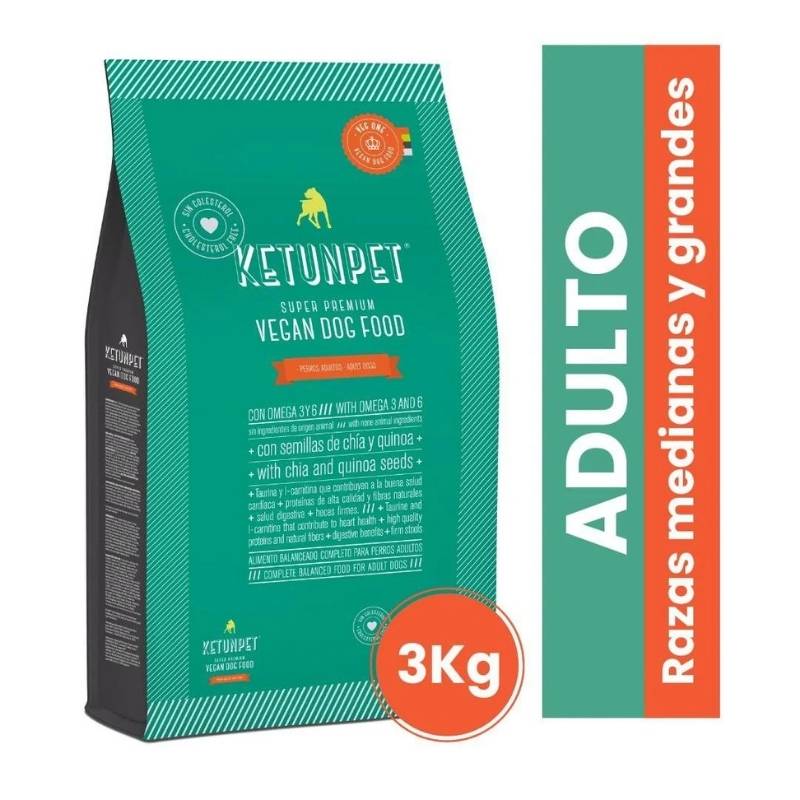 Alimento para Perro Adulto Razas Medianas y Grandes Ketunpet 3 Kg - KETUNPET - Aldea Nativa