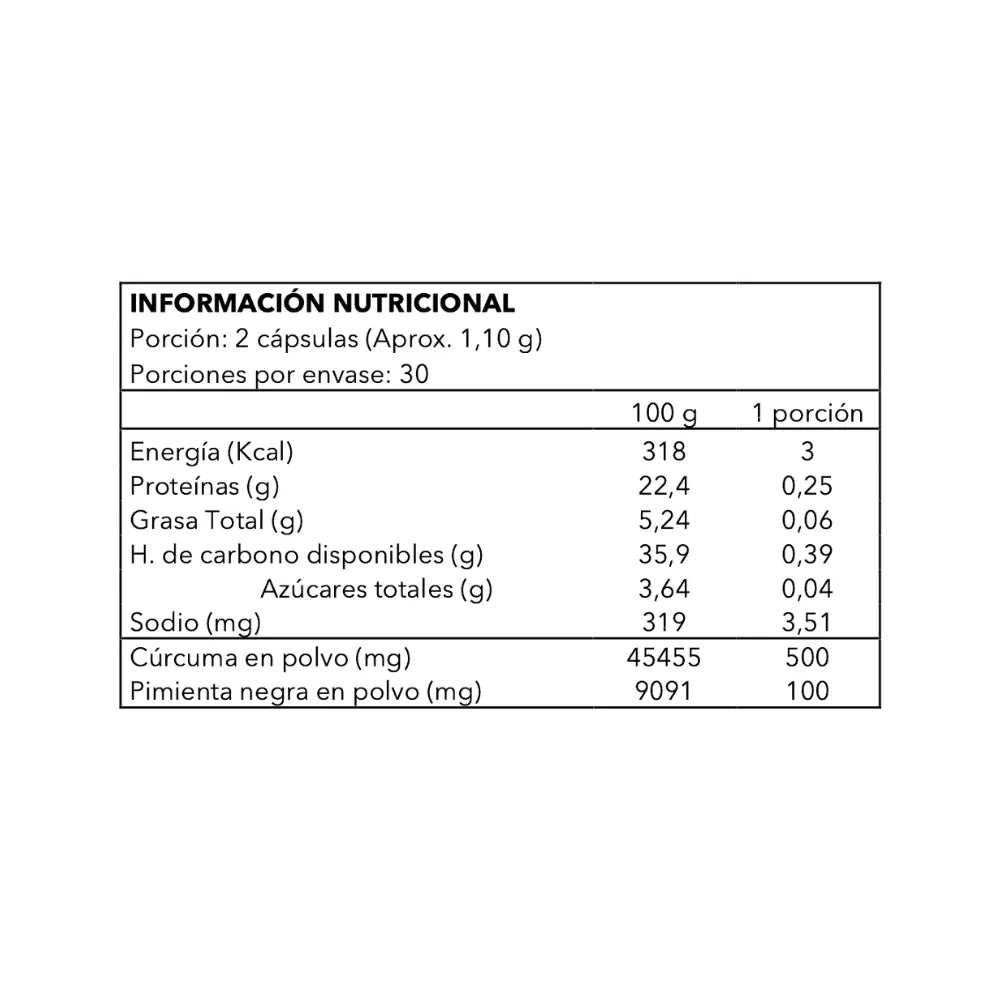 Curcuma + Pimienta 60 CAP IKI