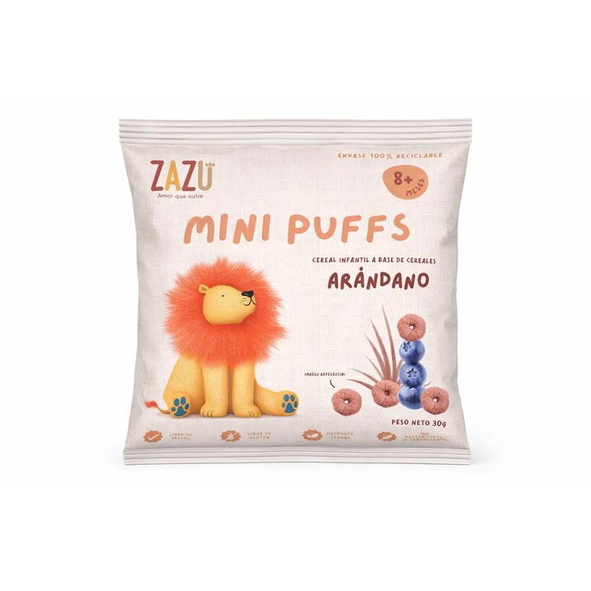 Puffs arandano 10 GR ZAZU FOODS