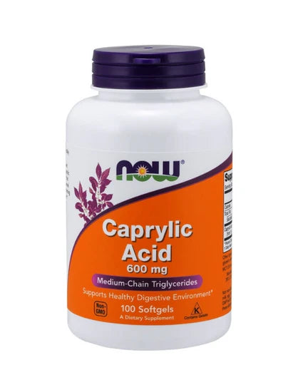 Acido caprilico 600 MG 100 SOFTGELS NOW