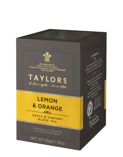 Te negro limon y naranja  20 UN TAYLORS TEA