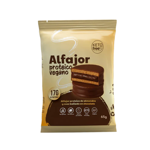 Alfajor proteico vegano un Ketofree
