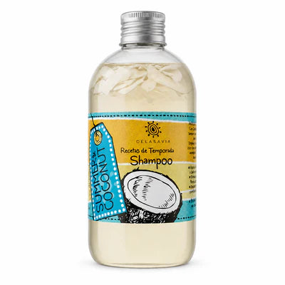 Shampoo nutritivo cabello crespo coco 250 ML DELASAVIA