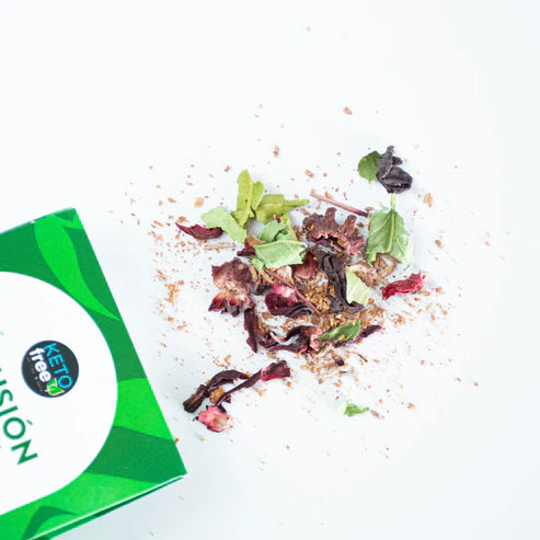 Infusion flor de jamaica palta y limon un Ketofree