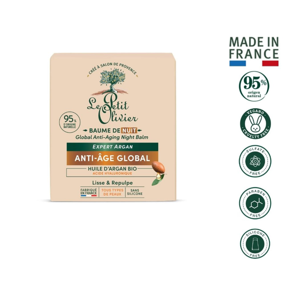 Balsamo facial nutritivo anti edad noche argan 50 ML LE PETIT OLIVIER
