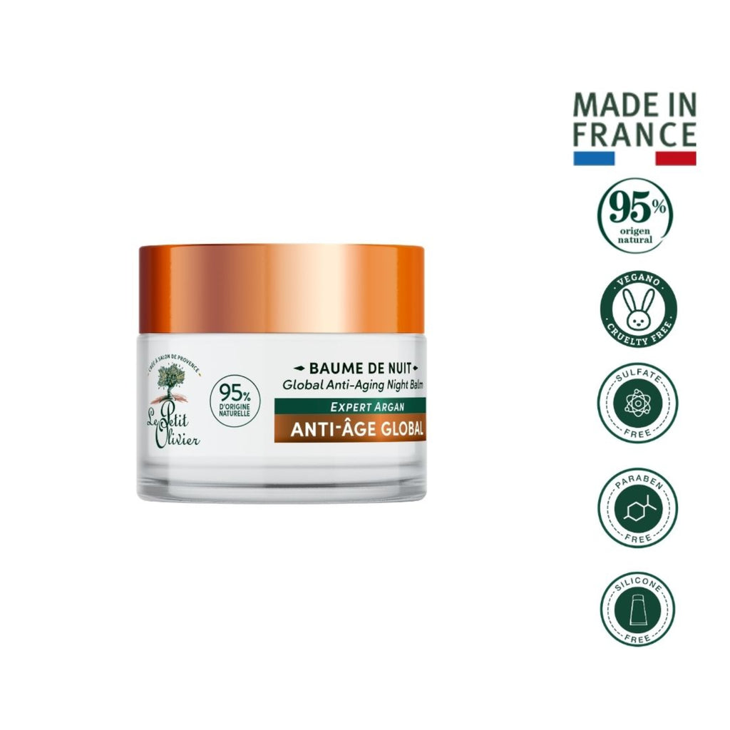 Balsamo facial nutritivo anti edad noche argan 50 ML LE PETIT OLIVIER