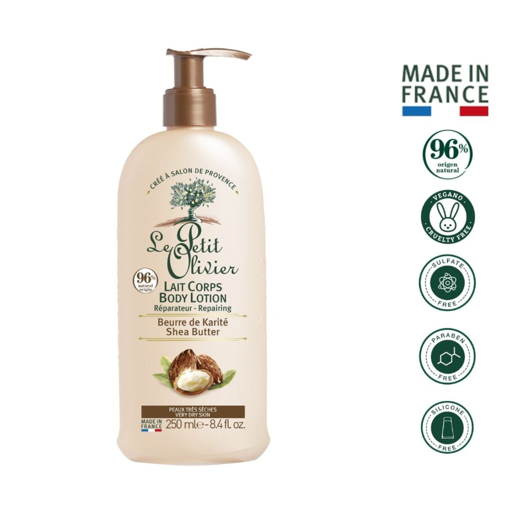 Locion corporal hidratacion 24 hr manteca de karite 250 ML LE PETIT OLIVIER