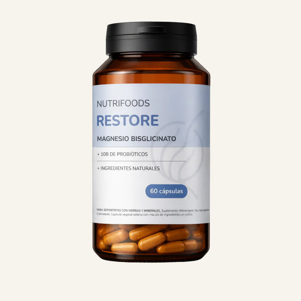 Magnesio bisglicinato  1100 MG 60 CAP NUTRI RESTORE