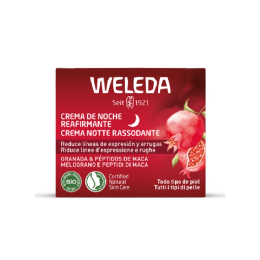 Crema de Noche Reafirmante Granada y Maca Weleda 40 Ml - Aldea Nativa