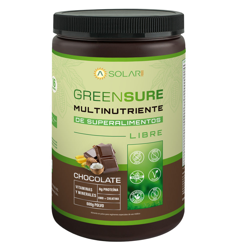 Greensure Chocolate 600 gr Solarfoods