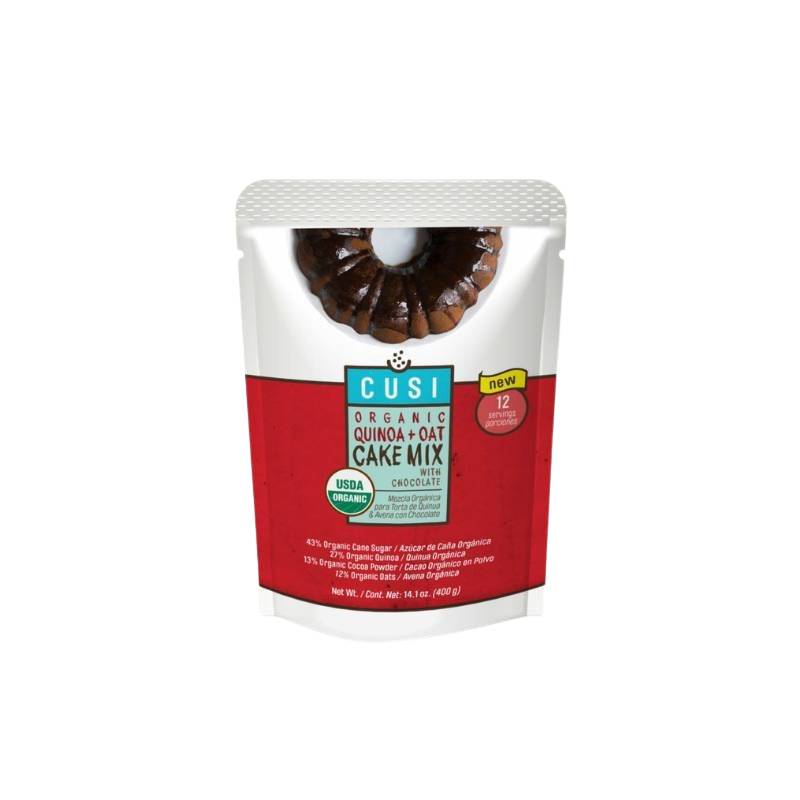 Premezcla Torta Quinoa Avena Con Chocolate Cusi 400 Gr