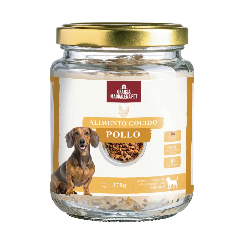Alimento Cocido de Pollo para Perros 370 GR GRANJA MAGDALENA PETS