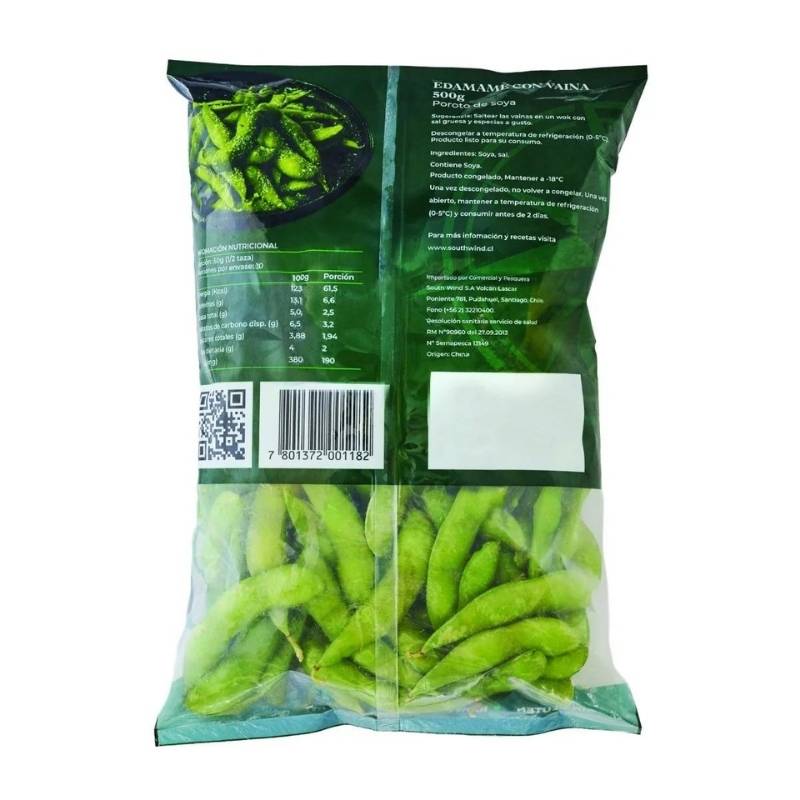 Edamame con Vaina South Wind 500 Gr - SOUTH WIND - Aldea Nativa