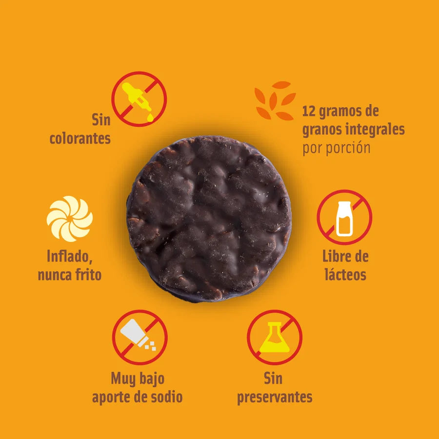 Galletas de Arroz Integral Sabor Chocolate Naranja 150 GR MIZOS