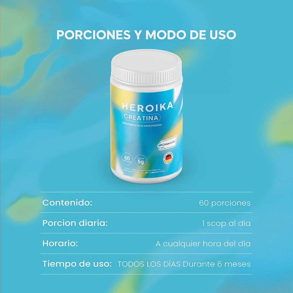 Creatina Creavitalis Mujer 300 GR HEROIKA