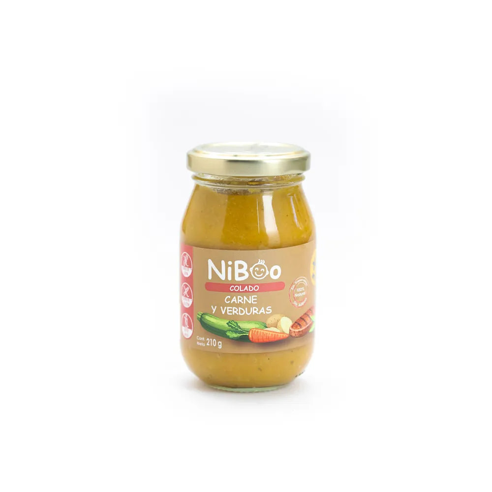 Colado carne y verduras 210 GR NIBOO