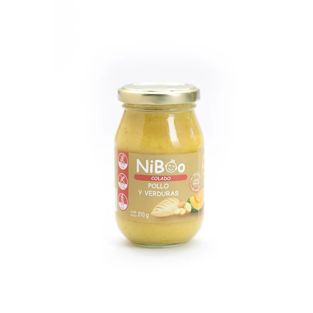 Colado pollo papa y verduras 210 GR NIBOO