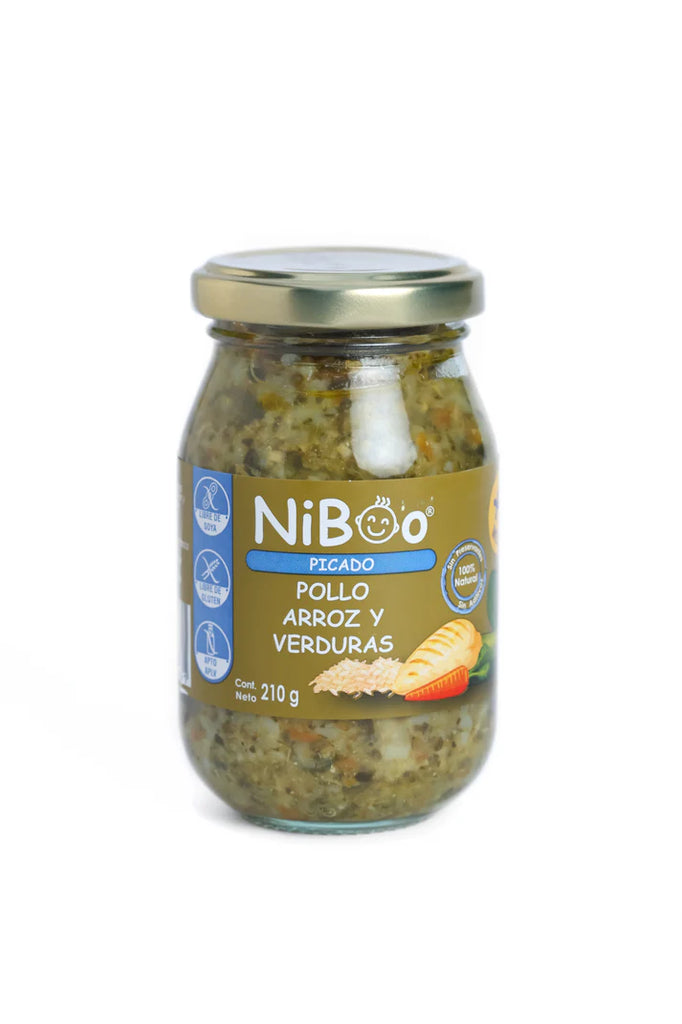 Picado pollo arroz y verduras 210 GR NIBOO