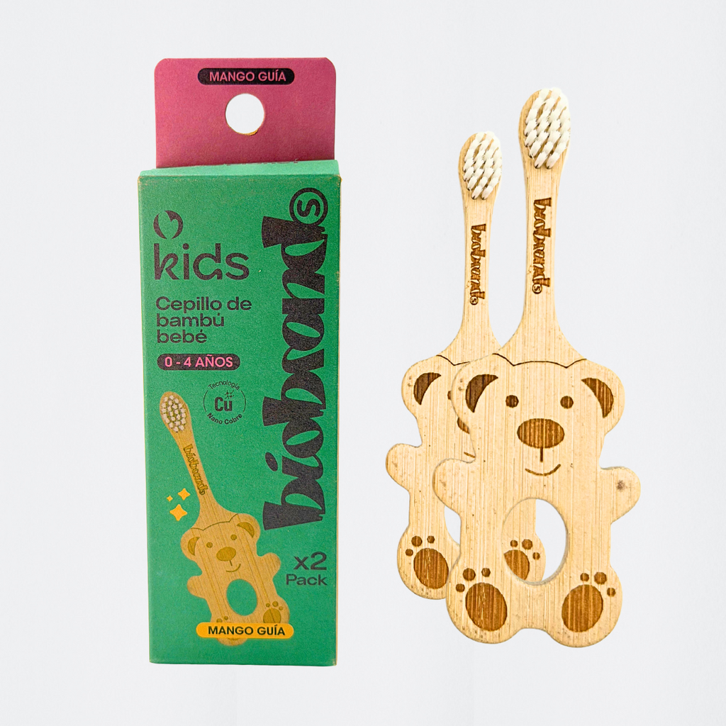 Cepillo de dientes bambu bebe BIOBRANDS