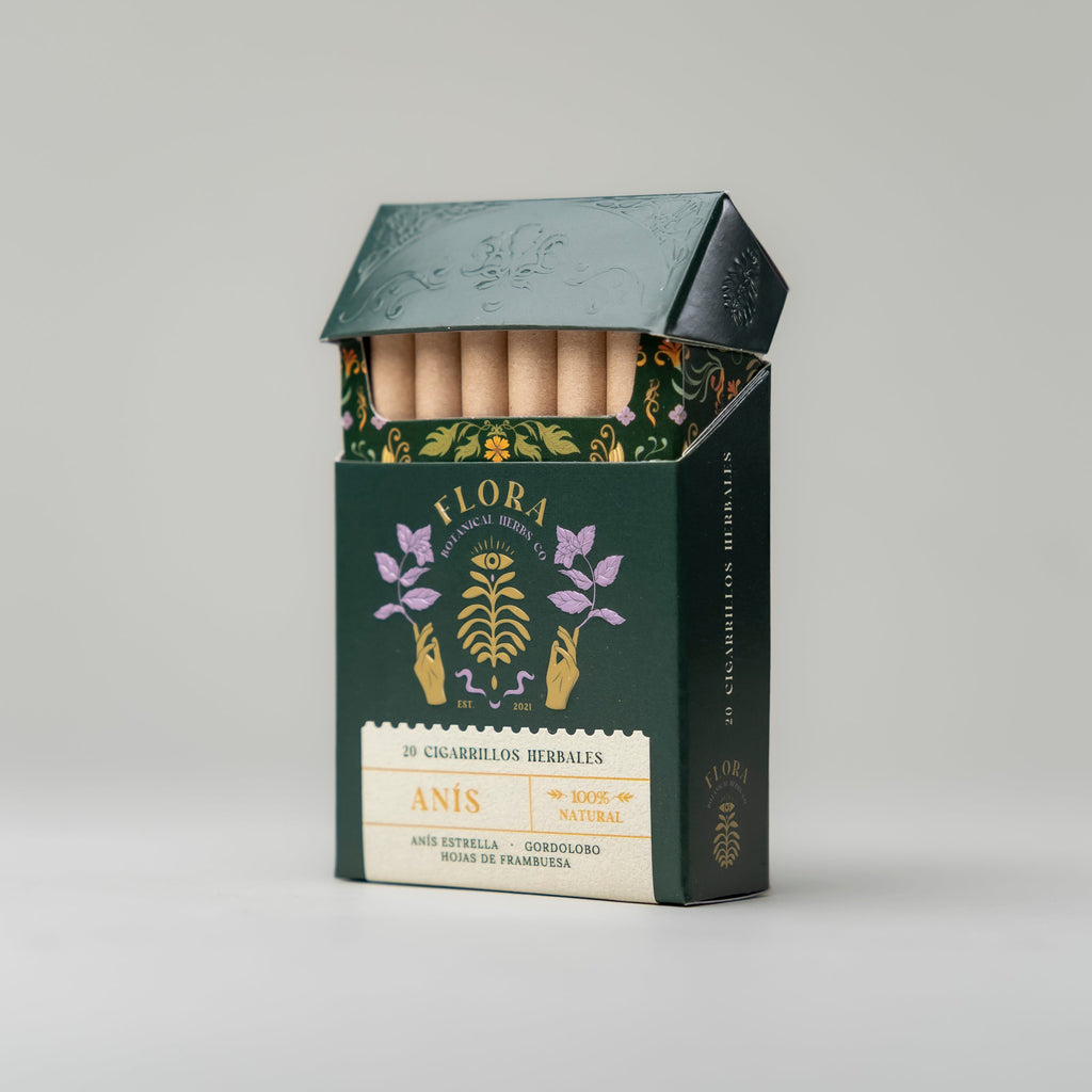 Cajetilla Cigarros Herbales Anis 20 UN FLORA