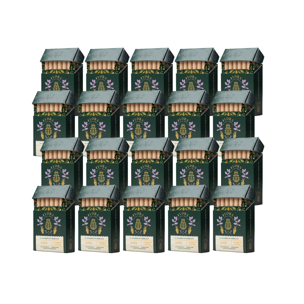 Pack 20 Cajetilla cigarros herbales anis 20 un Flora