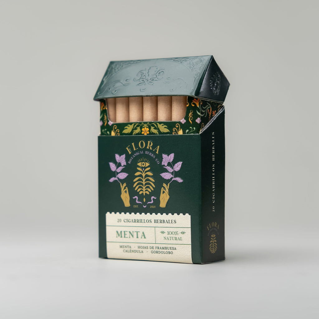Cajetilla Cigarros Herbales Menta 20 UN FLORA
