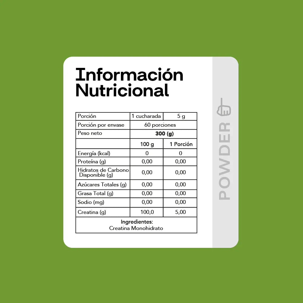 Creatina Monohidratada 300 GR NEWPHARMA