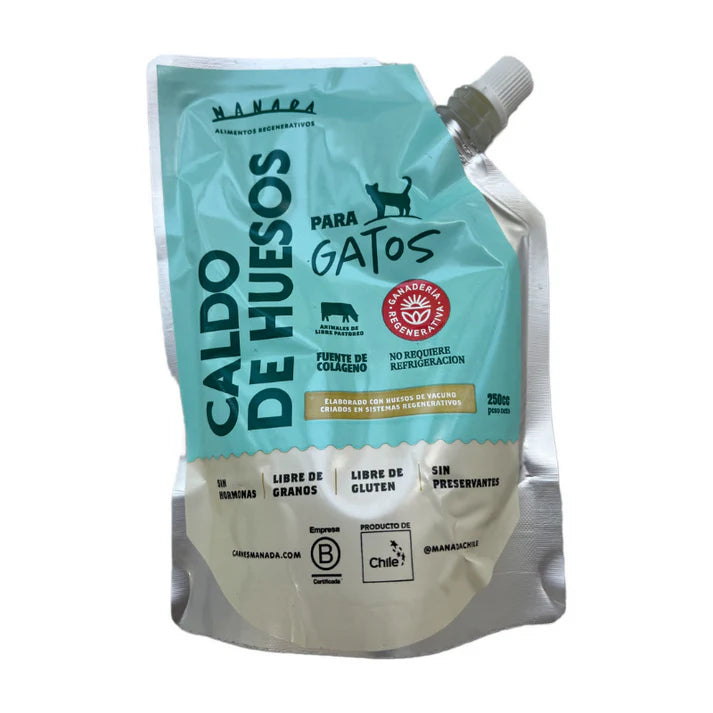 Caldo huesos gatos 250 ML MANADA