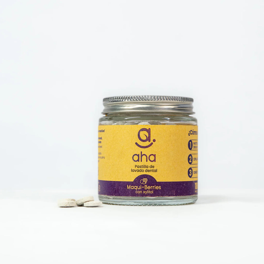 Pasta dental en pastillas xl maqui berries 186 UN AHA