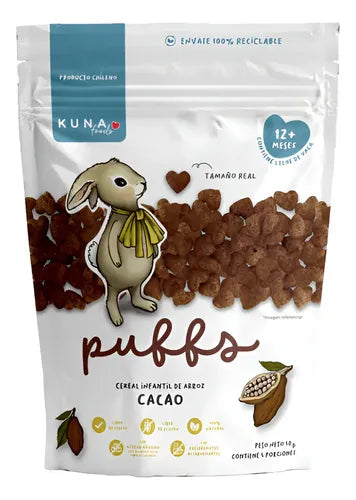 Puffs cacao 50 GR KUNA FOODS