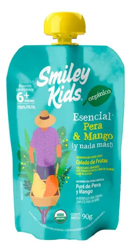Compota esencial pera y mango 90 GR SMILEY KIDS