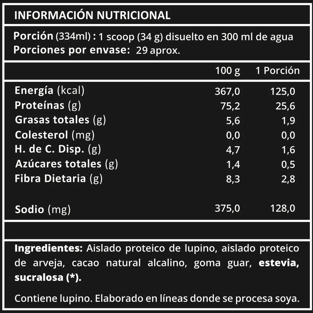 Lupine Protein Cacao Tarro 1kg Prote&Co