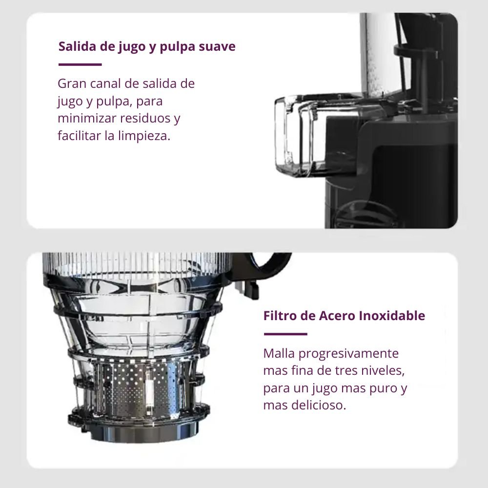 Extractor De Jugo Prensado En Frio Kalter Sj026 Gris - KALTER - Aldea Nativa