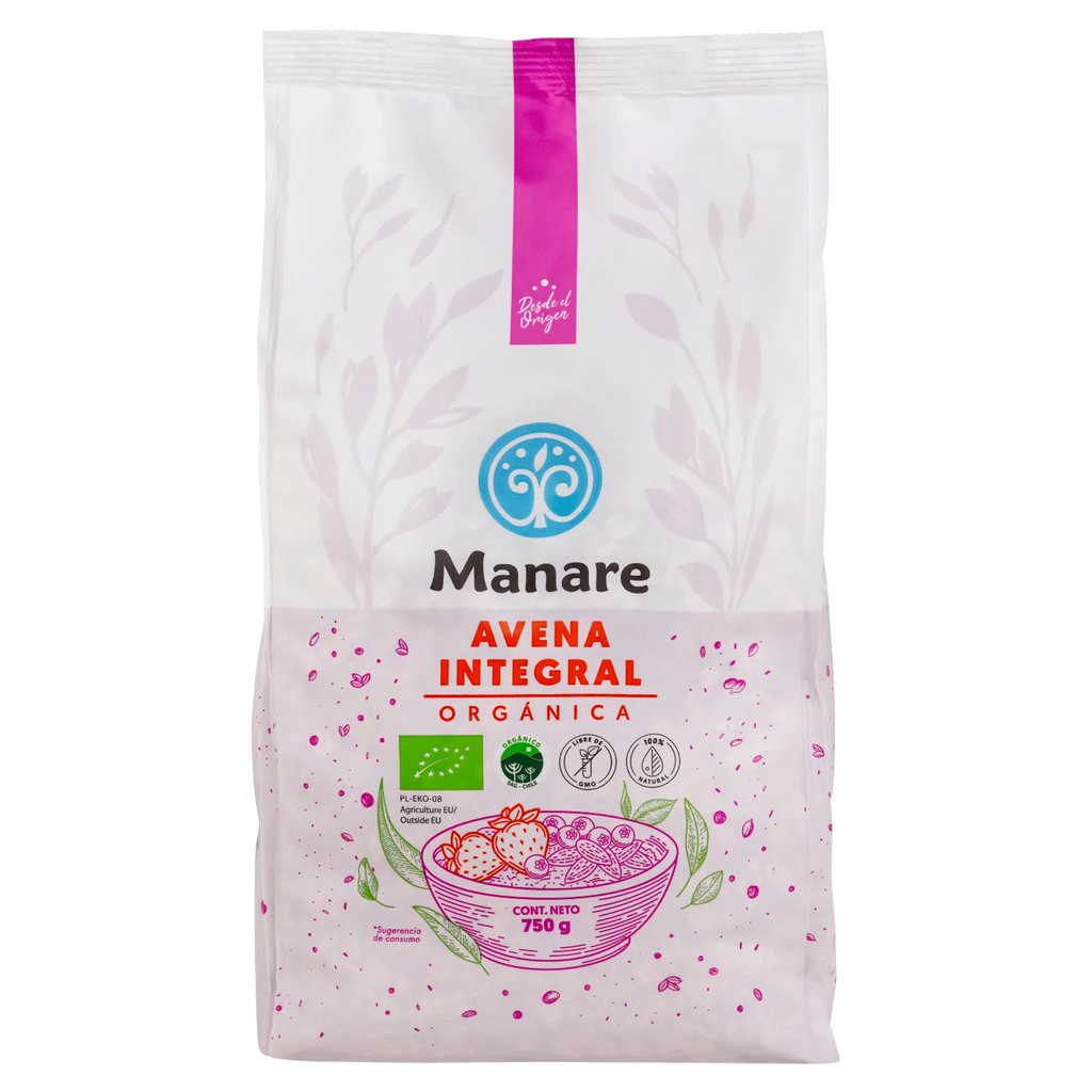 Avena integral org 750 GR MANARE