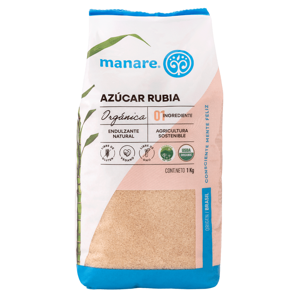Azúcar Rubia Orgánica Manare 1 Kg