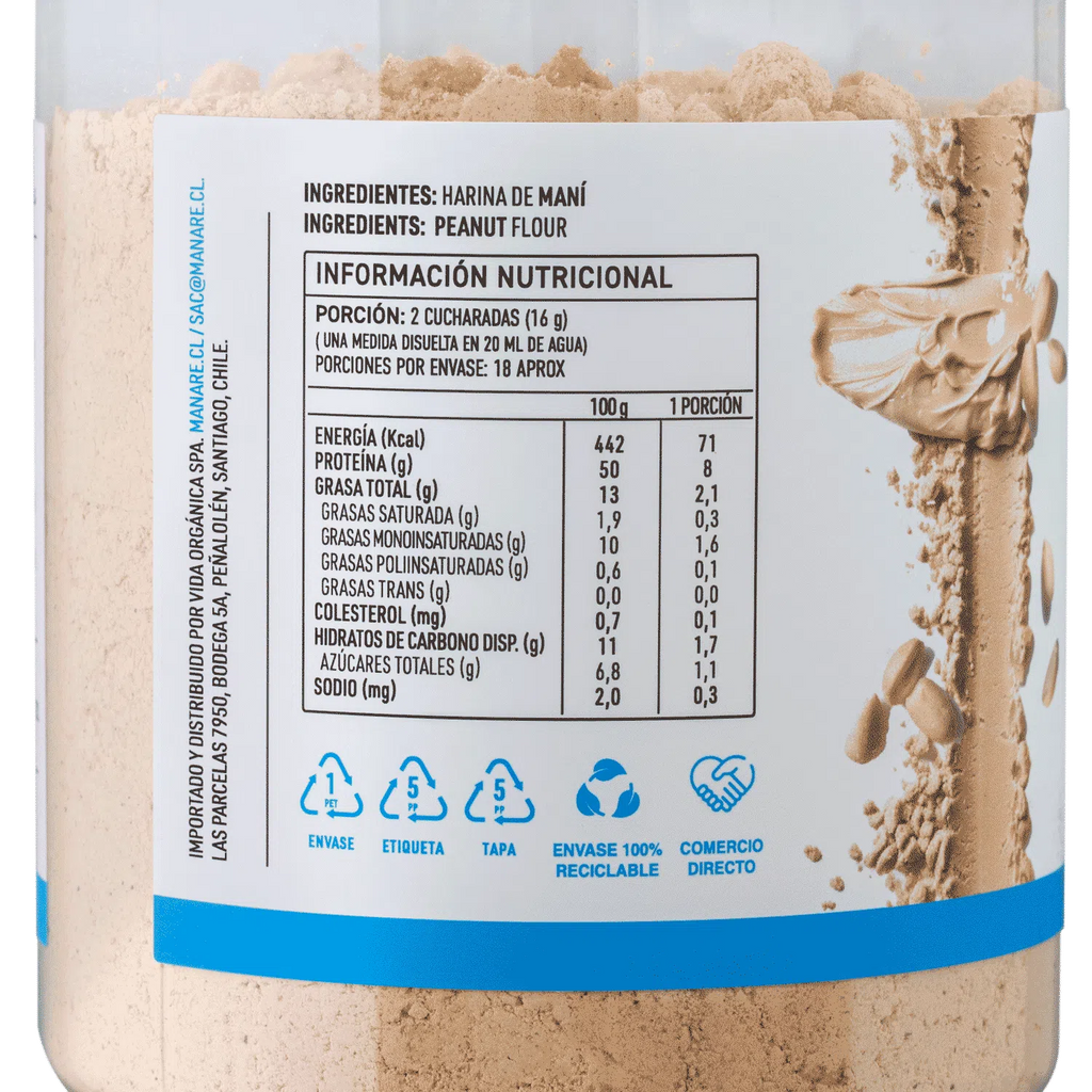 Mantequilla de maní en polvo 300 gr Manare