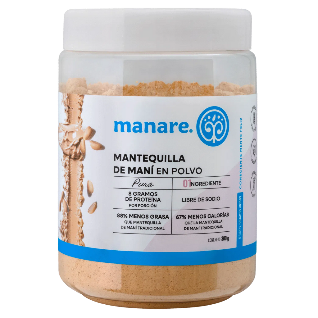 Mantequilla de maní en polvo 300 gr Manare