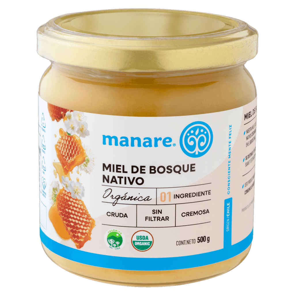 Miel bosque nativo organica 500 GR MANARE