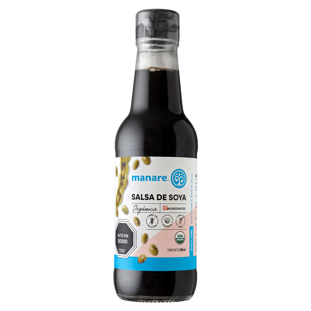 Salsa de soya organica 250 ml Manare