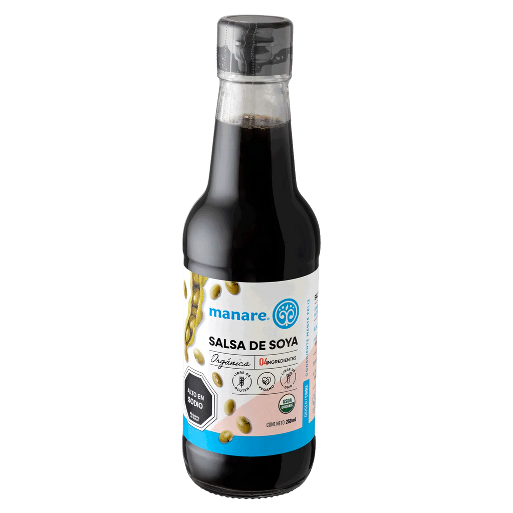 Salsa de soya organica 250 ml Manare