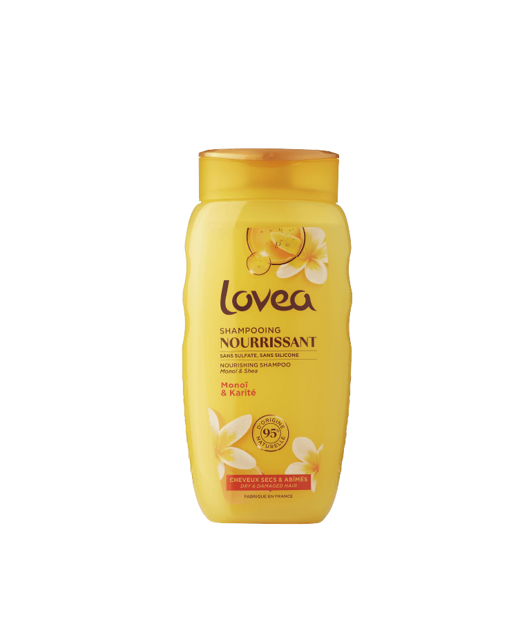 Shampoo cabello seco y dañado monoi - karite 250 ml LOVEA