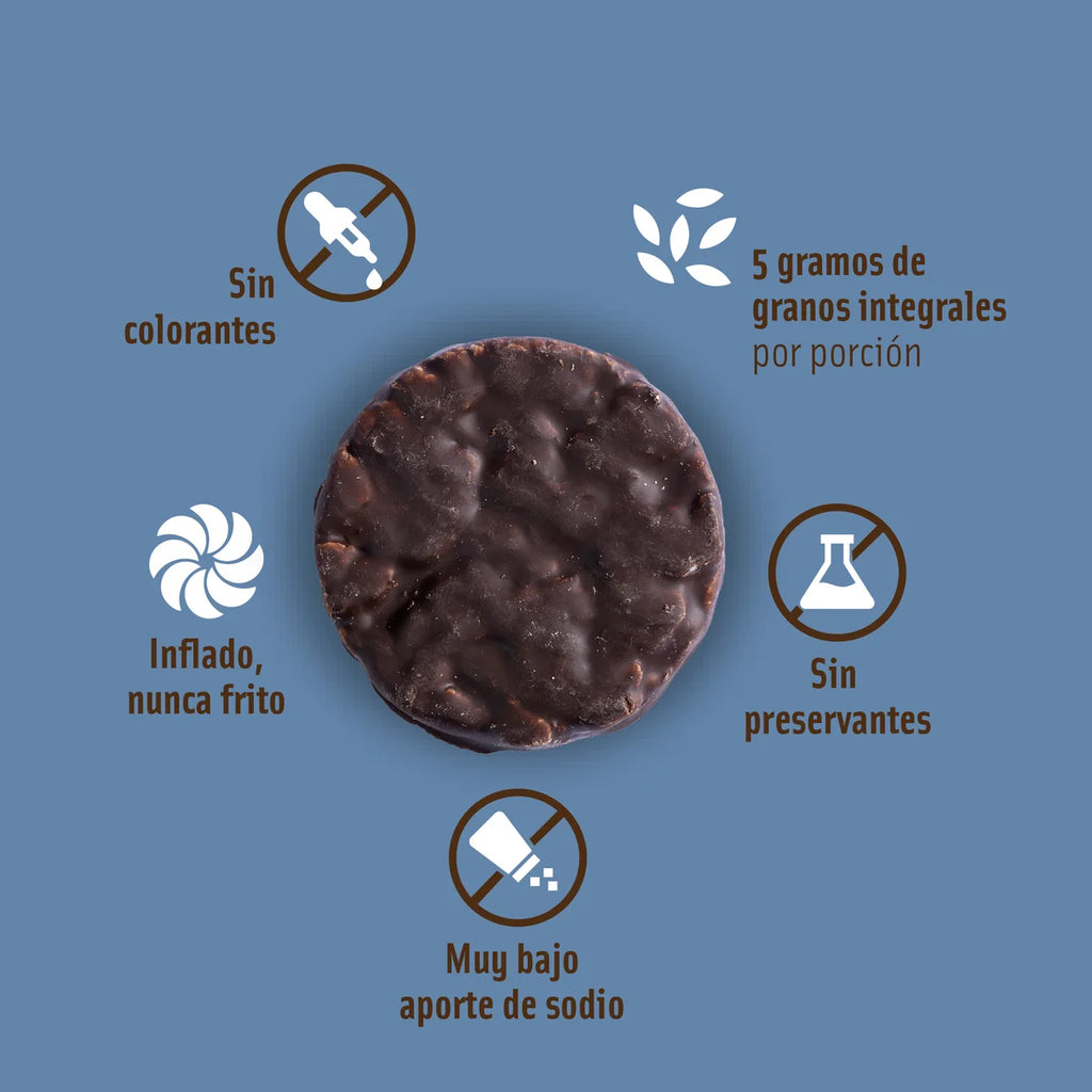 Galletas de Arroz Integral Chocolate Avellana 25 GR MIZOS