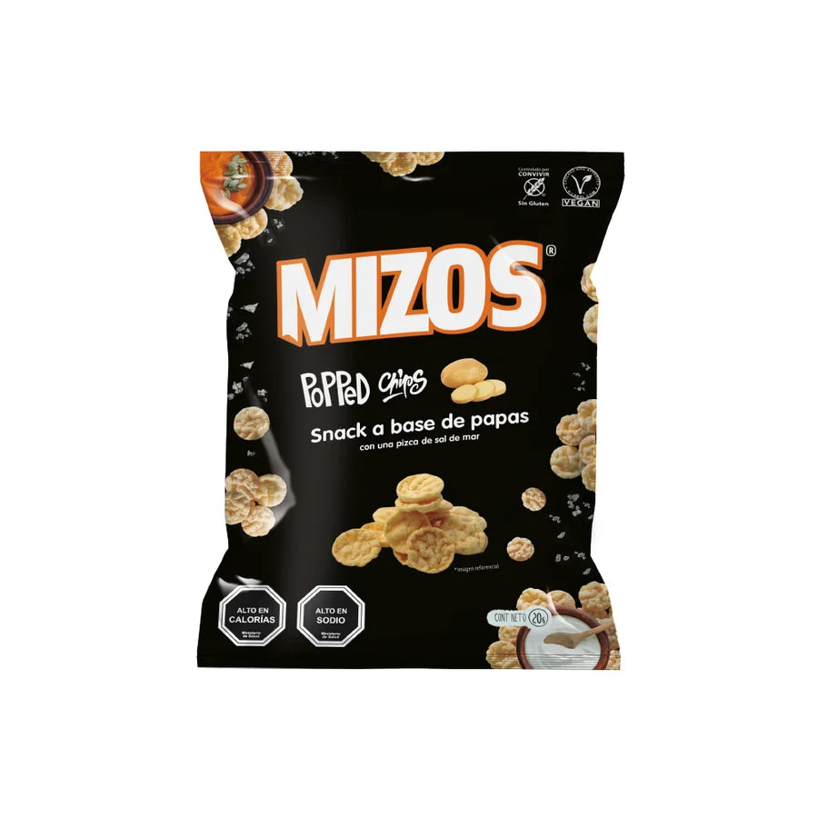 Popped Chips Sal de Mar 20 GR MIZOS