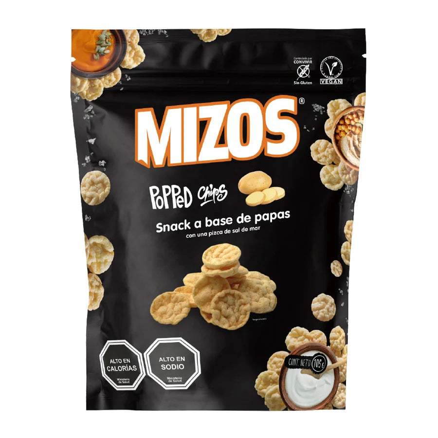 Popped Chips Sal de Mar 105 GR MIZOS